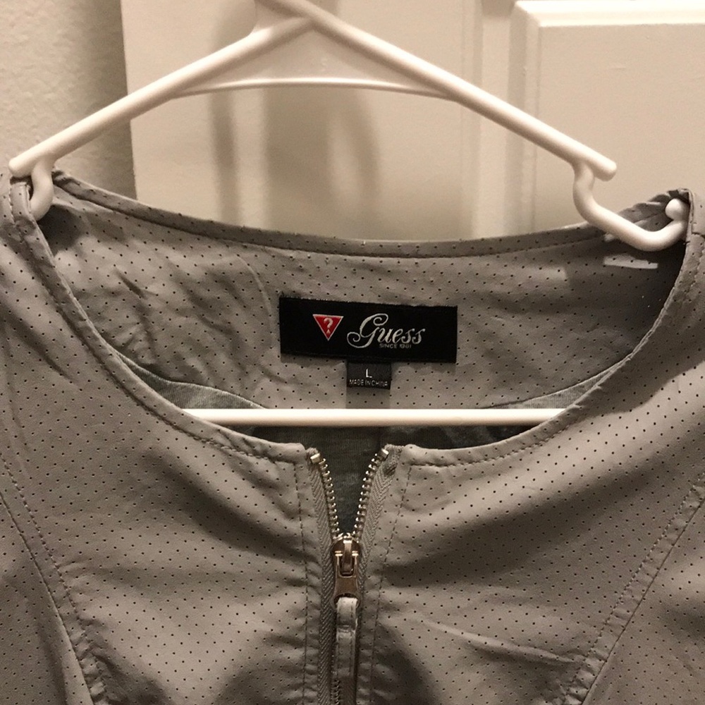 Light gray Guess leather jacket - Picture 3 of 7
